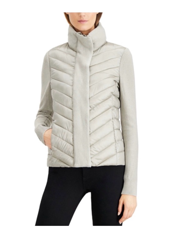 Calvin Klein Jackets & Blazers - NWOT Calvin Klein Women’s Shimmery Cream Puffer Jacket